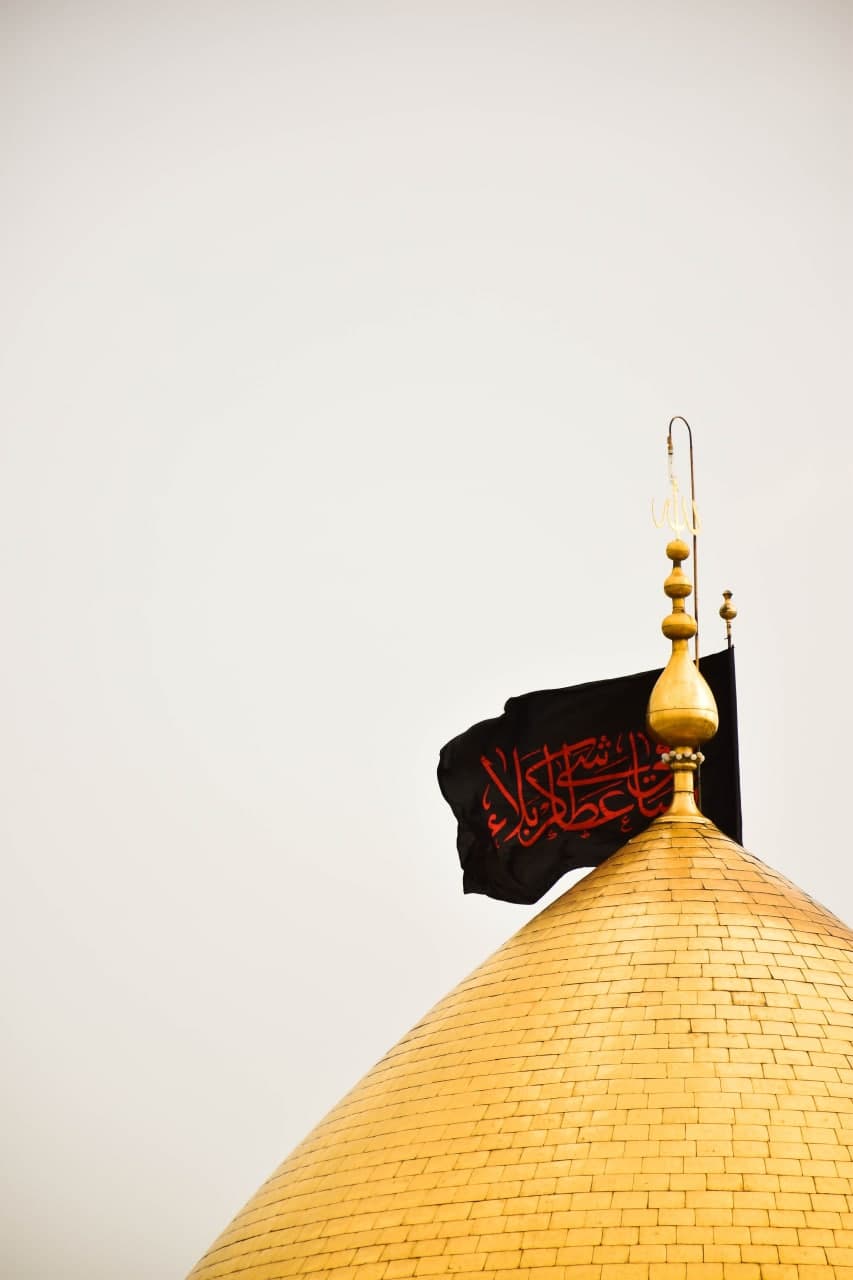 تصویر با کیفیت از گنبد حرم حضرت عباس